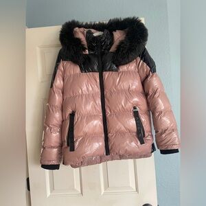 SOLD Great north oxygen collections jacket with hood and  faux fur size small